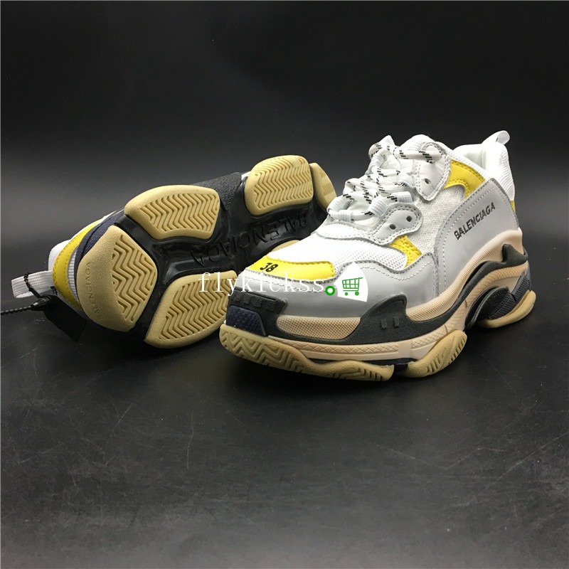 Balenciaga Triple S Fall Winter Sneaker Yellow White Black